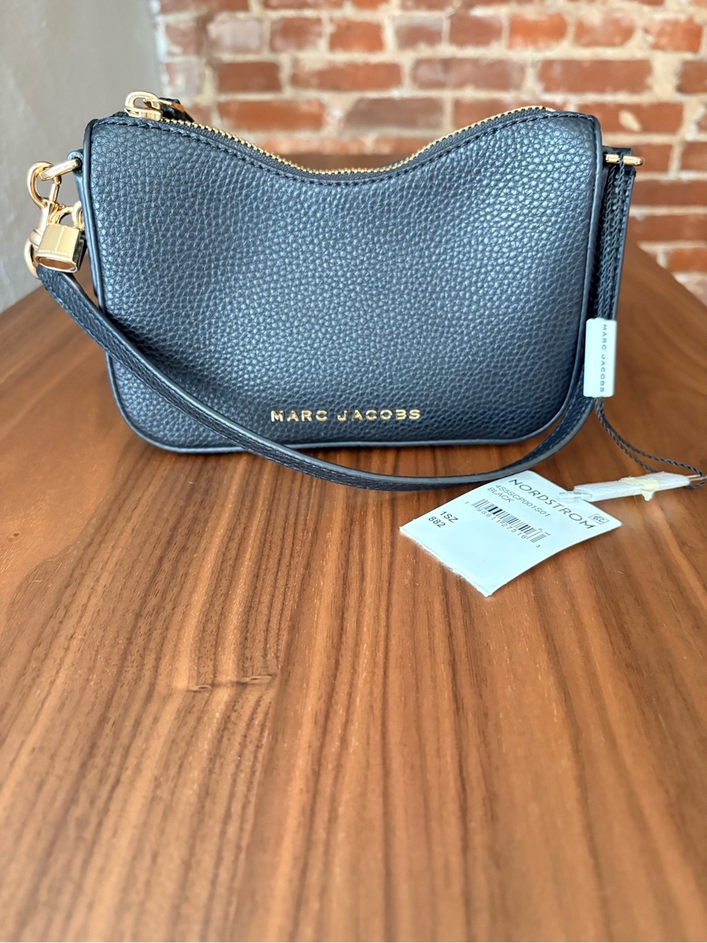 NWT Marc Jacobs Softshot 21 Black Leather Shoulder Bag